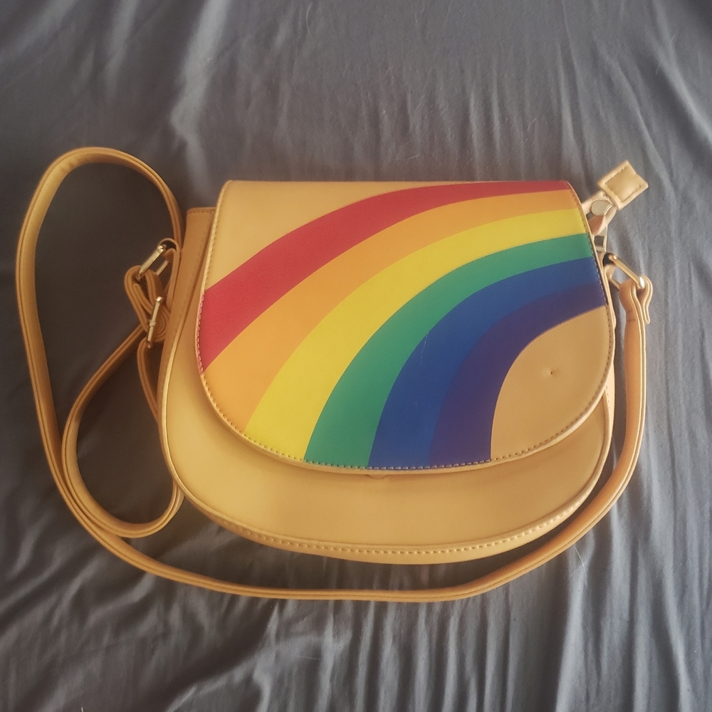Modcloth rainbow cross body bag